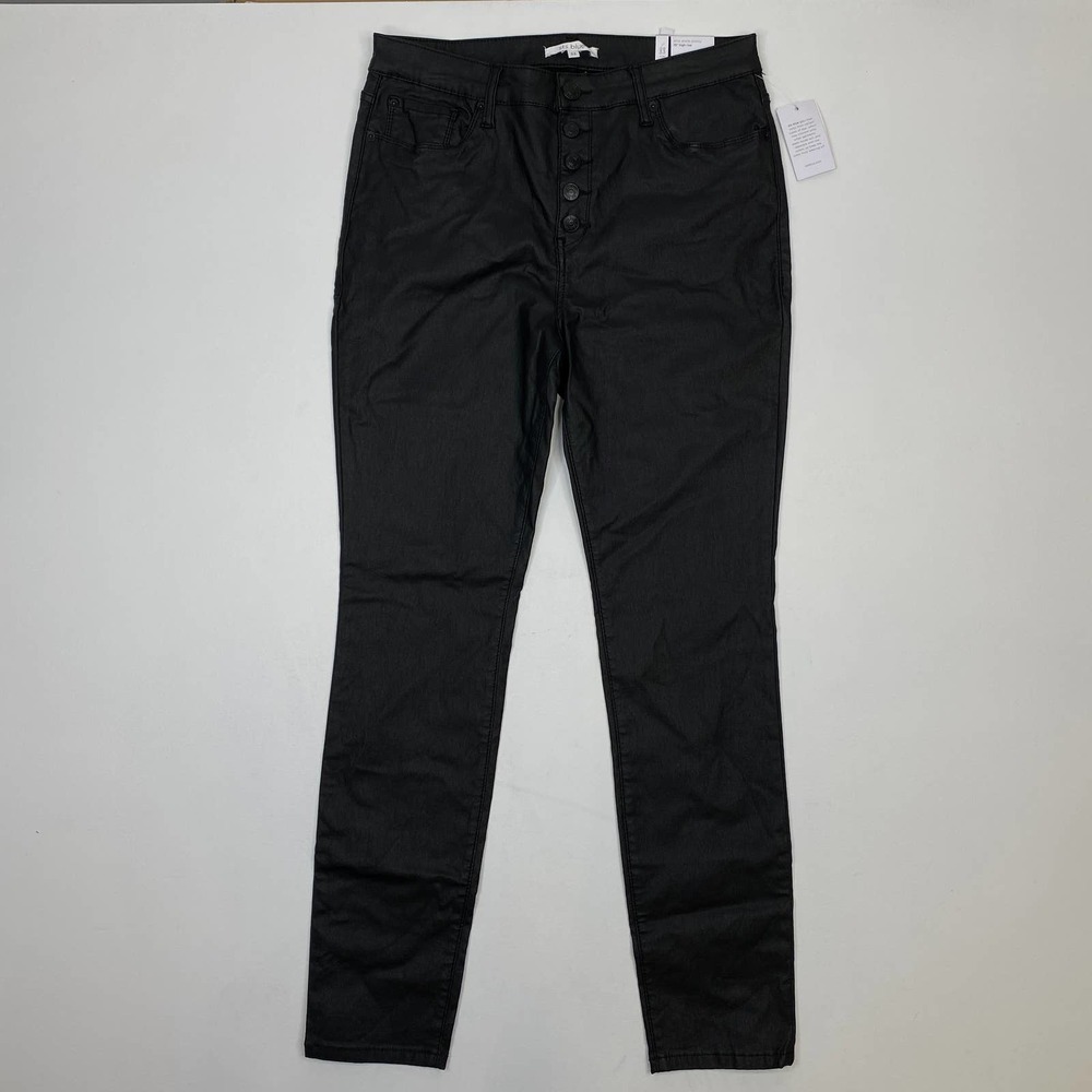 STS Blue High Rise Faux Leather Skinny Pants